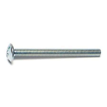 Midwest Fastener M4-0.70 x 45 mm Combination Phillips/Slotted Truss Machine Screw, Zinc Plated Steel, 40 PK 71467